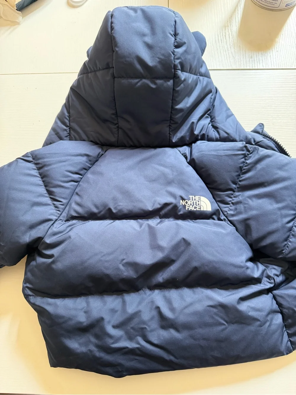 The North Face Kids Navy Hooded Puffer Jacket